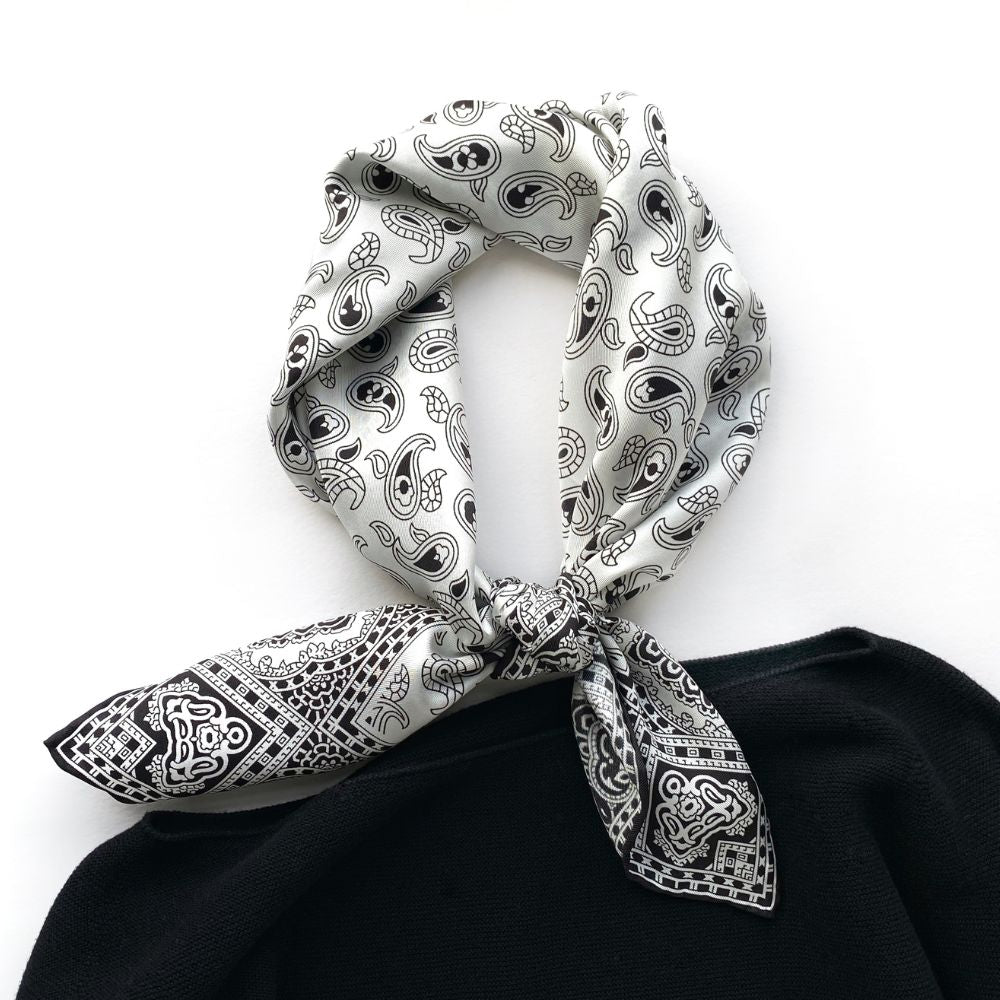 Paisley Silk Twill Scarf 65x65