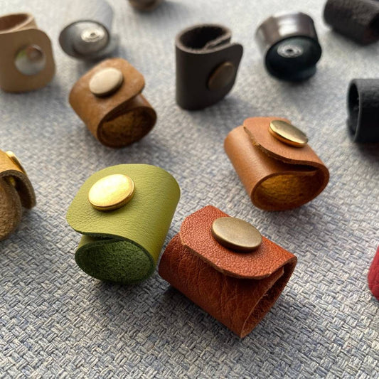 Leather Scarf Ring - 25 Colours