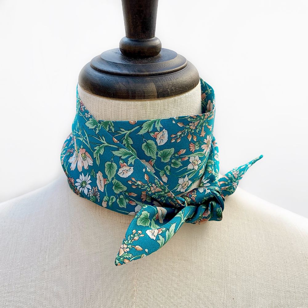 Liberty Silk Skinny Scarf - Rachel Meadow