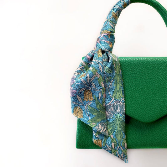 Liberty Silk Skinny Scarf - Pink Honeysuckle