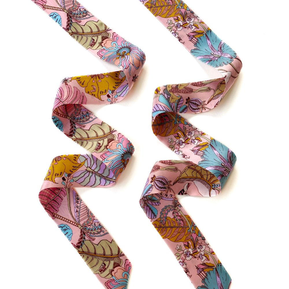 Liberty Silk Skinny Scarf - Fantasy Land