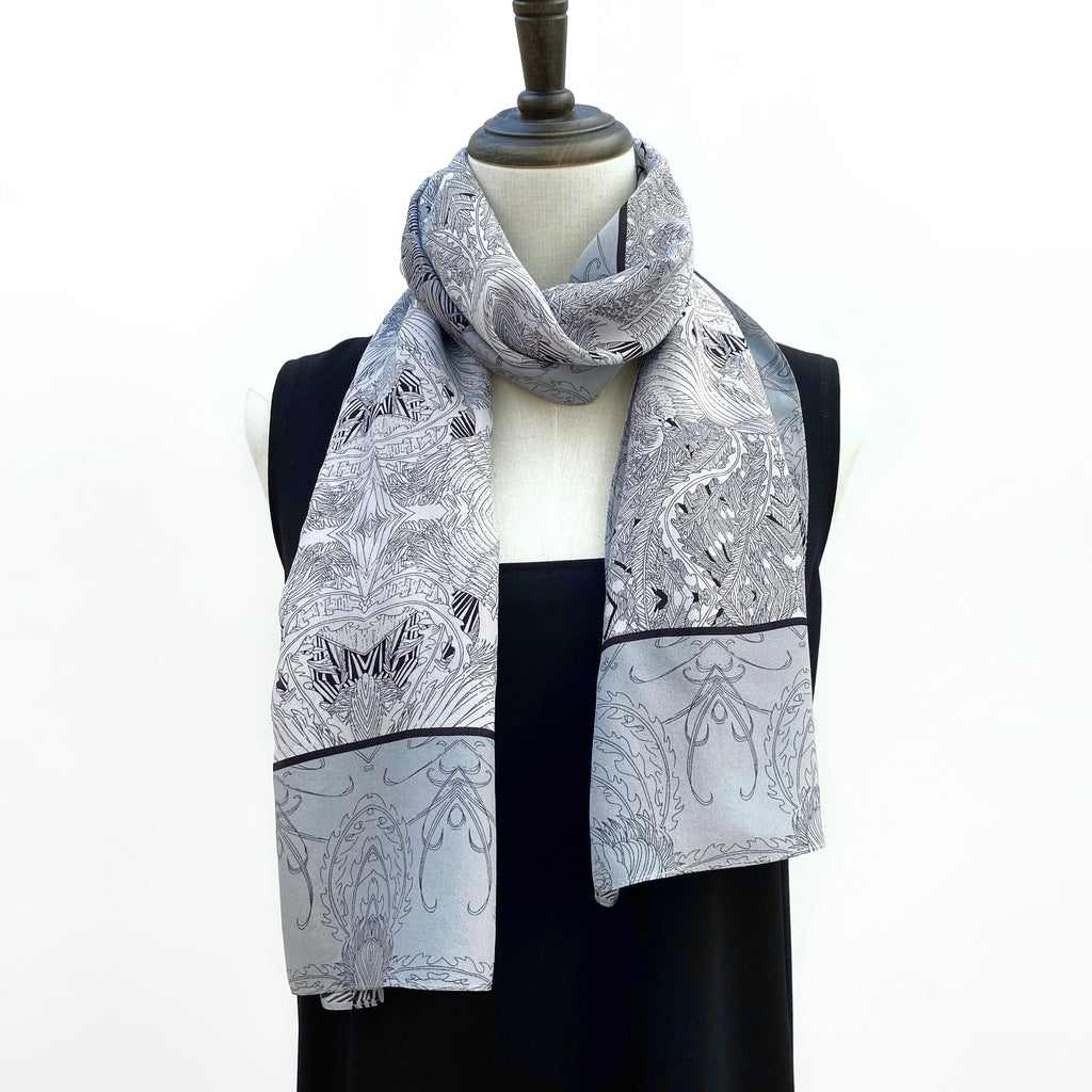 Long Silk Scarf 35x150