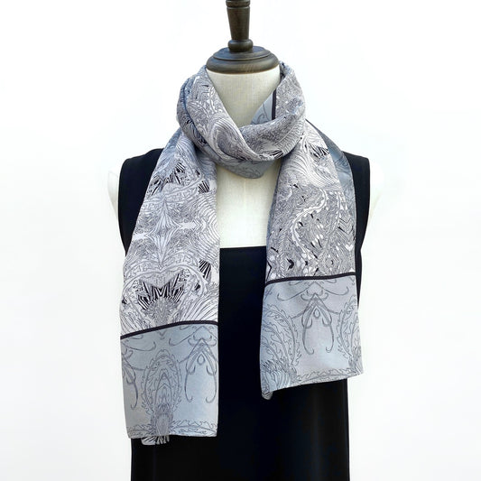 Long Silk Scarf 35x150