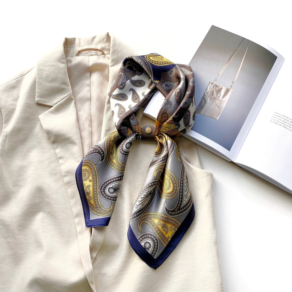 Paisley 65x65 Silk Scarf