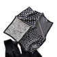 Paisley & polka dots print silk scarf - Black