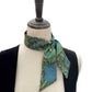 Liberty Silk Skinny Scarf - Blue Honeysuckle