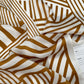 Yellow abstract lines silk scarf