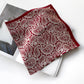 Paisley & polka dots print silk scarf - Red