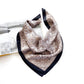 Paisley print silk scarf - Taupe