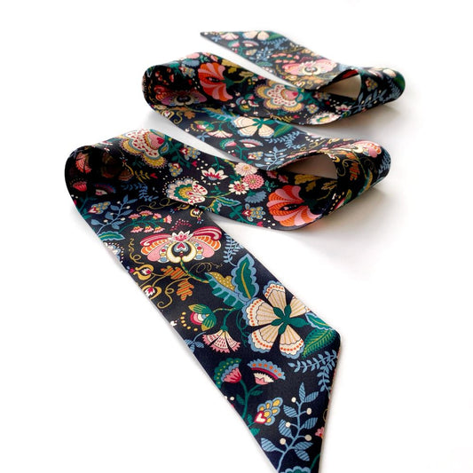 Liberty Silk Skinny Scarf - Mabelle Hall
