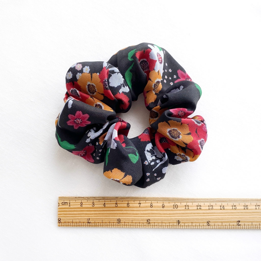 Women's silk hair ties - Floral print