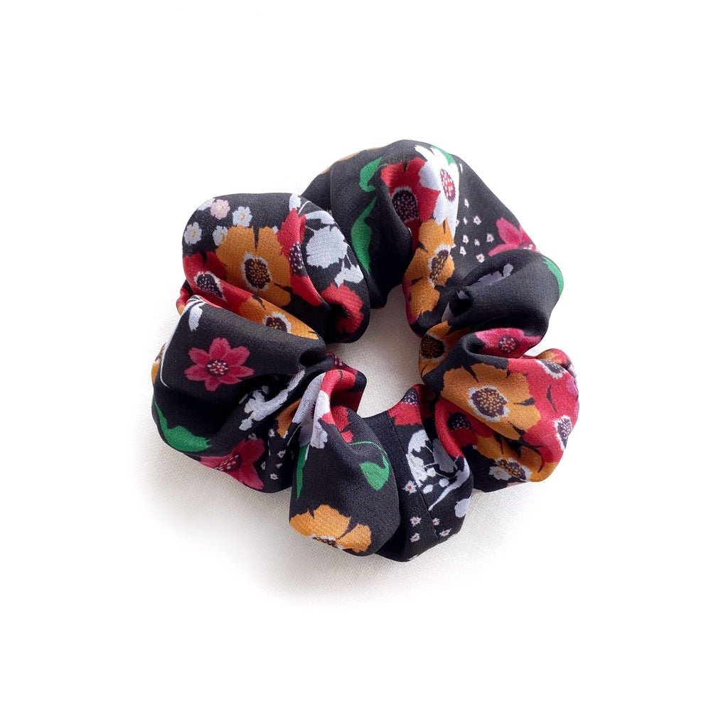 Women's silk hair ties - Floral print