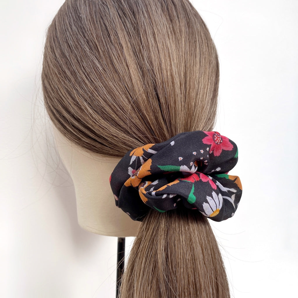 Women's silk hair ties - Floral print