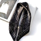 Stars print silk scarf - Charcoal Black