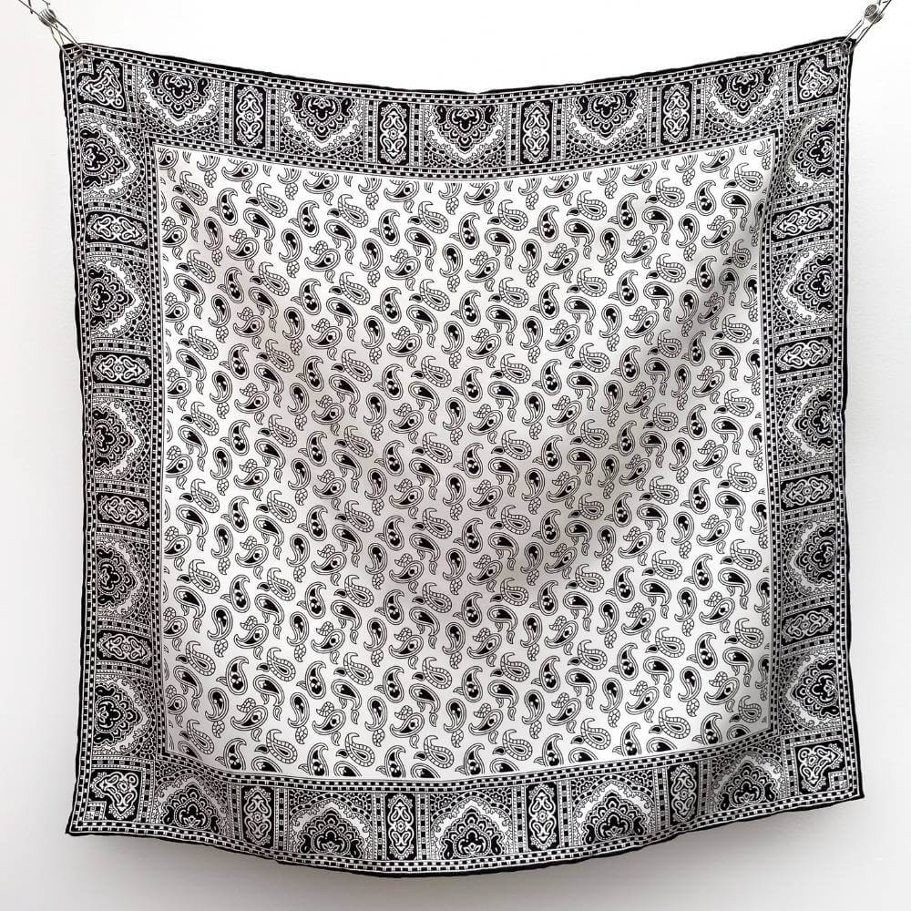 Paisley Silk Twill Scarf 65x65