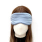 Cloud Soft 19 Momme Mulberry Silk Sleeping Eye Mask - Dusty Blue
