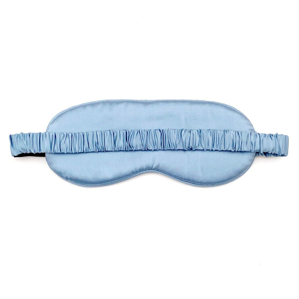Cloud Soft 19 Momme Mulberry Silk Sleeping Eye Mask - Dusty Blue
