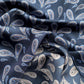 Blue paisley silk twill bandana scarf 65x65