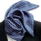 navy blue paisley print mulberry silk twill bandana scarf