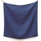flat navy blue paisley print mulberry silk square bandana scarf 