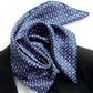 Navy Paisley Mulberry Silk Twill Neck Scarf – 65cm