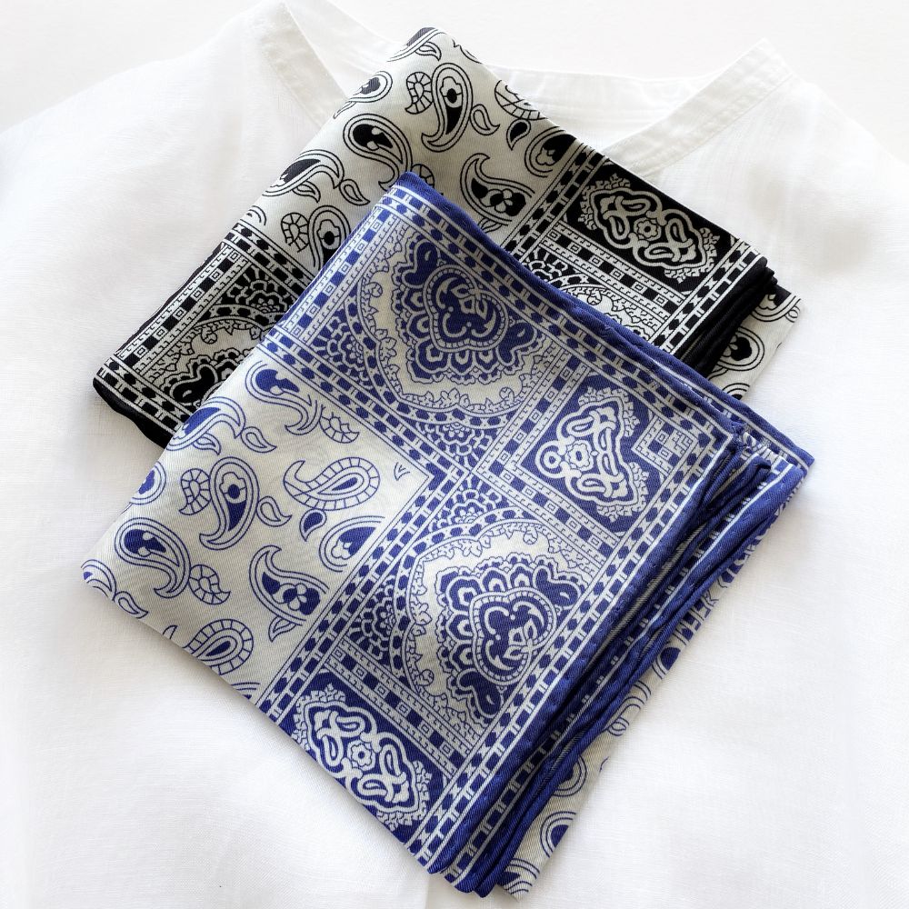 Paisley Silk Twill Scarf 65x65