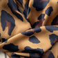 Leopard print silk scarf - Brown