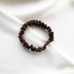 chocolate brown mulberry silk satin skinny scrunchie  hair tie