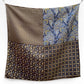 Geometric & Paisley Silk Twill Scarf 65x65