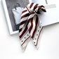 Stars & stripes silk scarf - Burgundy red