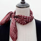 Maroon Red Silk Scarf - 53x53