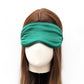 Cloud Soft 19 Momme Mulberry Silk Sleeping Eye Mask - Emerald Green