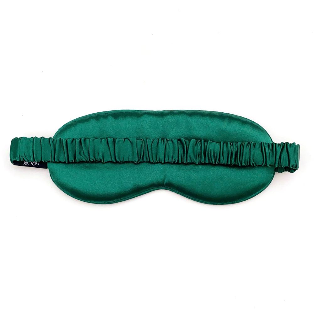 Cloud Soft 19 Momme Mulberry Silk Sleeping Eye Mask - Emerald Green