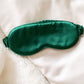 Cloud Soft 19 Momme Mulberry Silk Sleeping Eye Mask - Emerald Green