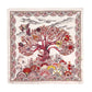 flat ivory beige mulberry silk square bandana scarf 