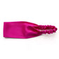 Handmade hot pink mulberry silk headband by River Minami.