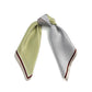 Green Stripes 53x53 Silk Scarf