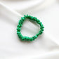 green mulberry silk satin skinny scrunchie  hair tie