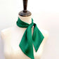 Long Silk Neck Scarf - Forest Green