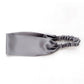Handmade grey mulberry silk headband by River Minami.
