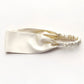 Handmade ivory cream mulberry silk headband by River Minami.