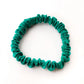 jade green mulberry silk satin skinny scrunchie  hair tie