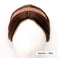 Red skinny cotton headband with red and white pattern on a mannequin head, labeled 'Kanoko - Red'.