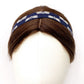 navy dragonfly print Japanese cotton Skinny headband