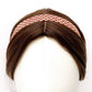 red geometric Japanese cotton Skinny headband