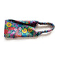 Flat-lay of the Liberty Ciara print headband, highlighting the colourful floral pattern and wide 8 cm band.