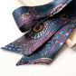 purple royal hera liberty london silk twilly scarf