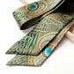 green royal hera liberty london silk twilly scarf