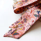 pink floral liberty london silk twilly scarf