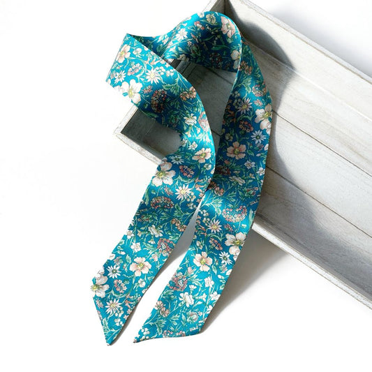 Liberty Silk Skinny Scarf - Rachel Meadow